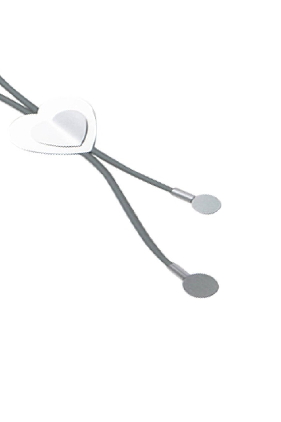 Ketting Statement Heart Grijs Aluminium XL Afbeelding2